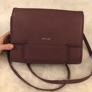 MATT & NAT 💥DEAL💥 Eggplant Vegan Leather Purse